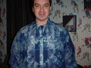  Brian's new tie-dyed barong 