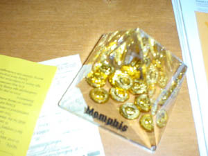  paperweight and penholder from Memphis 