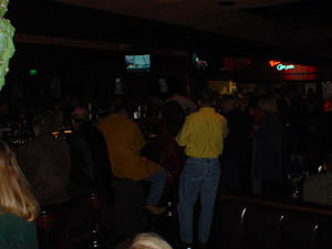  the packed bar area 